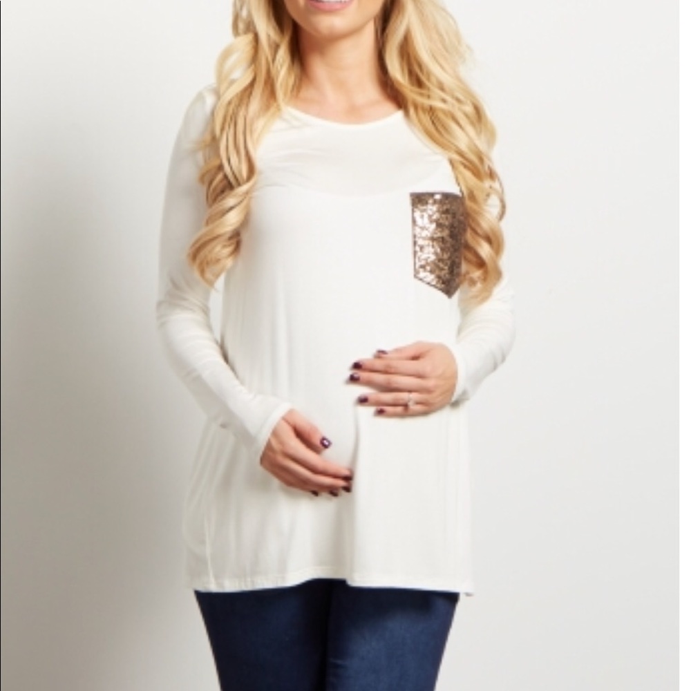 Pinkblush flowy Maternity Shirt
